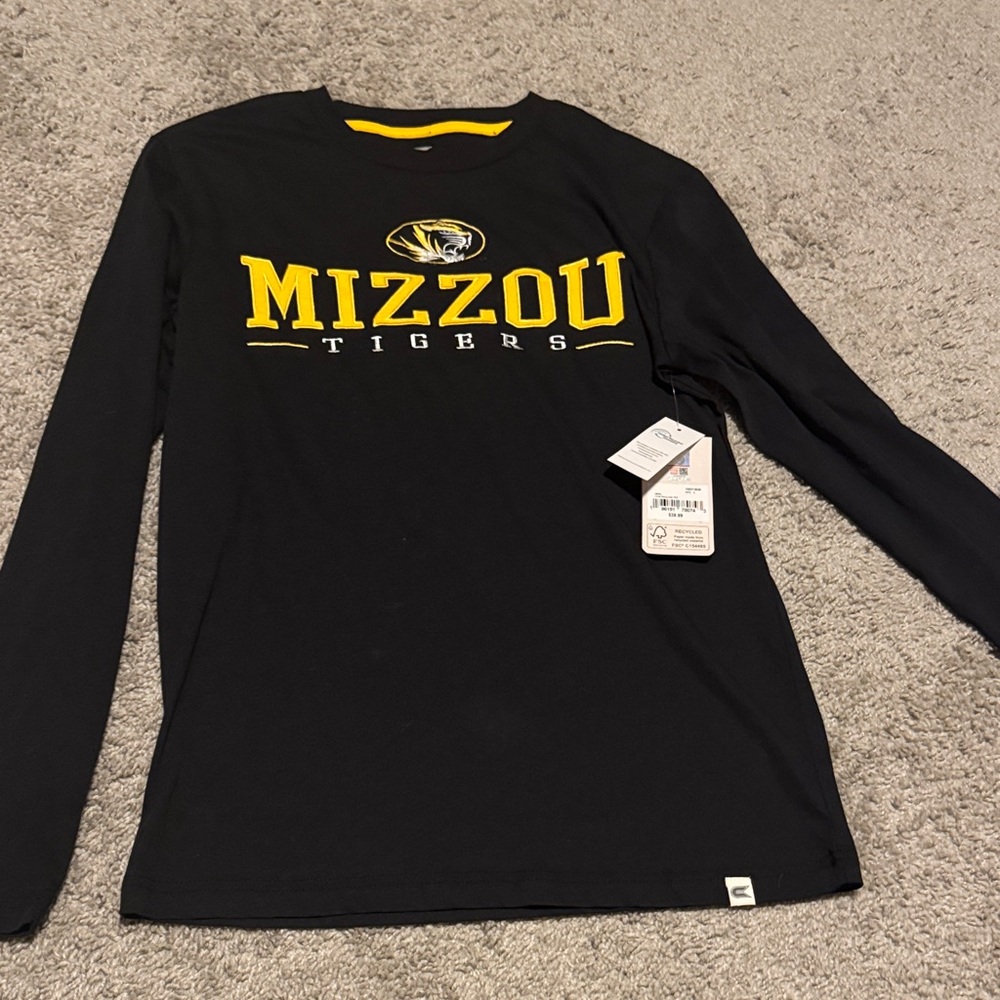 Mizzou Tigers Women's Black Long Sleeve Tee